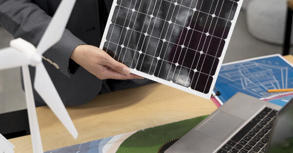 Business presentation on corporate meeting.